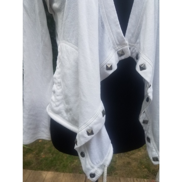HP - White Studded Open Front Cardigan - Picture 4 of 5